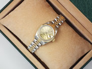Ladies Rolex DateJust 18K/SS With Champagne Dial