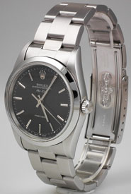 Rolex Oyster Perpetual Air-King In Stainless Steel With Oyster Bracelet & Black Dial