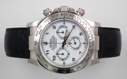 Rolex Oyster Perpetual Daytona 18K White Gold With White Dial 116519