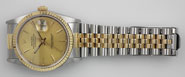 Gents Rolex Oyster Perpetual DateJust 18K/SS With Champagne Dial 16233