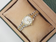 Ladies Rolex DateJust 18K/SS With Silver Dial
