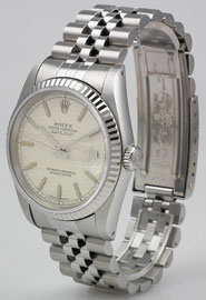 Rolex Oyster Perpetual DateJust With White Jubilee Dial & Matching Jubilee Bracelet