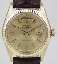 Rolex Oyster Perpetual Day-Date 18ct 18K Yellow Gold With Champagne Dial 1803