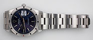 Rolex Oyster Perpetual Date Dark Blue Metallic Dial 15210