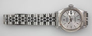 Ladies Rolex Oyster Perpetual DateJust Silver Dial 69174