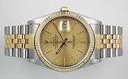 Rolex Oyster Perpetual DateJust Champagne Tapestry Dial 16233