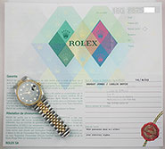 Gents Rolex Oyster Perpetual DateJust 18K/SS - Original Black Diamond-Set Dial 16233