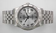 Rolex Oyster Perpetual DateJust 16264 Turn-o-Graph - Rhodium Dial