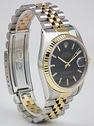 Rolex Oyster Perpetual DateJust Black Dial 16233