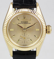 Ladies Rolex Oyster Perpetual 18ct 18K Gold 6518