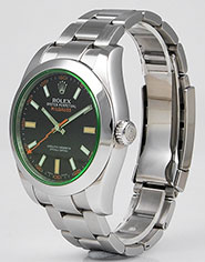 Rolex Oyster Perpetual Milgauss Green 116400GV - Black Dial