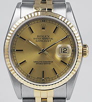 Rolex Oyster Perpetual DateJust Champagne Dial 16233