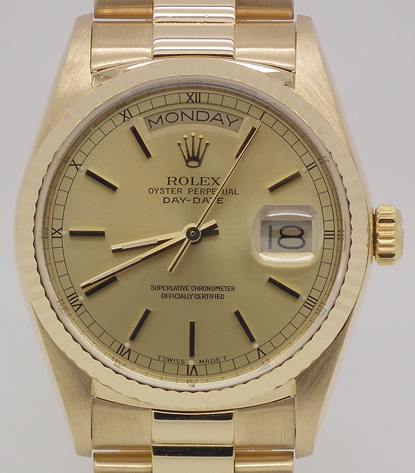 rolex oyster perpetual day date swiss made