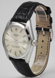 Rolex Oyster Perpetual Date With Silver Metallic Dial 1500