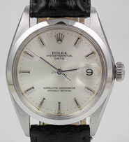 Rolex Oyster Perpetual Date With Silver Metallic Dial 1500