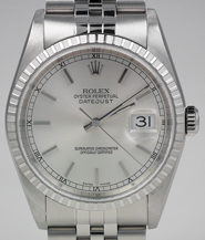 Rolex Oyster Perpetual DateJust With Silver Dial & Jubilee Bracelet