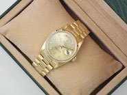 Rolex Oyster Perpetual Day-Date With Champagne Diamond-Set Dial 18238