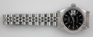 Ladies 18ct WG/SS Rolex Oyster Perpetual DatJust With Black Dial
