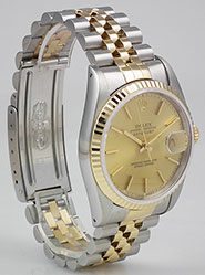 Rolex Oyster Perpetual DateJust Champagne Dial 16233