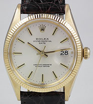 Rolex Oyster Perpetual DateJust 18ct 18K - Silver Dial 1503