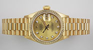 Ladies Rolex Oyster Perpetual DateJust 18K 18ct Diamond Dial 69178