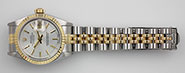 Ladies Rolex DateJust 18K/SS Silver Dial 69173