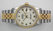 Rolex Oyster Perpetual DateJust Ivory Jubilee Dial 16233