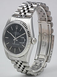 Rolex Oyster Perpetual DateJust 16234 - Black Tapestry Dial