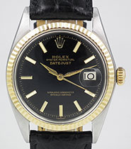 Rolex Oyster Perpetual DateJust 1601 - Black Dial
