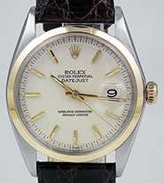 Rolex Oyster Perpetual DateJust - 1600 White Dial