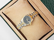 Ladies Rolex Oyster Perpetual DateJust Champagne Linen Dial 69173