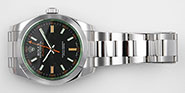 Rolex Oyster Perpetual Milgauss - 116400GB Green Glass Black Dial