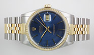 Rolex Oyster Perpetual DateJust Blue Dial 16233