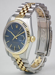 Rolex Oyster Perpetual DateJust Blue Dial 16233