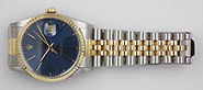 Rolex Oyster Perpetual DateJust Blue Dial 16233