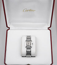 Ladies Cartier Tank Francaise - Ivory White Dial