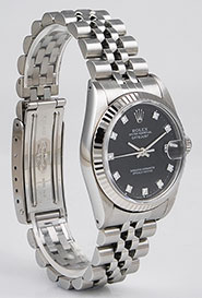 Rolex Oyster Perpetual DateJust 16234 - Black Diamond Dial