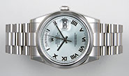 Rolex Oyster Perpetual Day-Date 118206 - Ice Blue Glacier Dial