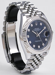 Rolex Oyster Perpetual DateJust 126334 41mm Blue Diamond Dial