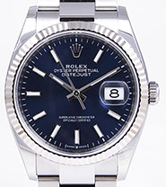 Rolex Oyster Perpetual DateJust 126234 36mm Blue UNWORN