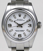 Ladies Rolex Oyster Perpetual 176200 - White 3, 6, 9 Dial