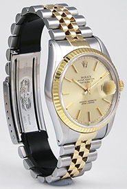 Rolex Oyster Perpetual DateJust 36mm 16233 - Champagne Dial