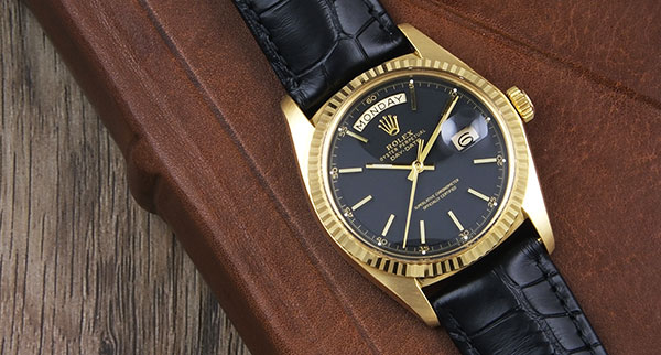 Rolex Oyster Perpetual Day-Date 18K Yellow Gold 1803 - Black Dial