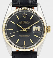 Rolex Oyster Perpetual DateJust 36mm 18K/SS 1601 Black Dial height=