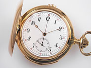 18K High-Grade Minute Repeating Pocket Watch With Chrono Function