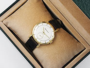 18K 18ct Jaeger LeCoultre Yellow Gold - White Sub-Seconds Dial