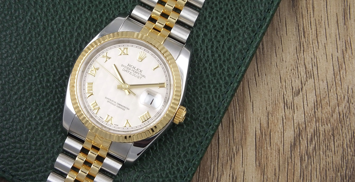 Rolex Oyster Perpetual DateJust 116233 - White Roman Numeral Pyramid ...