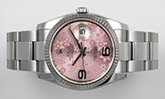 Rolex Oyster Perpetual DateJust 116234 - Pink Floral Motif Dial