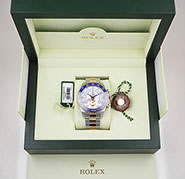 Rolex Oyster Perpetual Yacht-Master II Pink Gold 116681 - White Dial Blue Ceramic Bezel