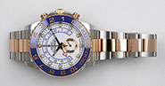 Rolex Oyster Perpetual Yacht-Master II Pink Gold 116681 - White Dial Blue Ceramic Bezel